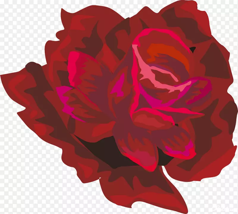 切花花园玫瑰剪贴画-美丽的花朵