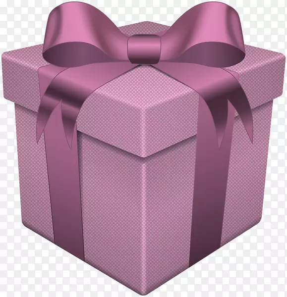 圣诞礼品摄影剪贴画-粉红色标题盒