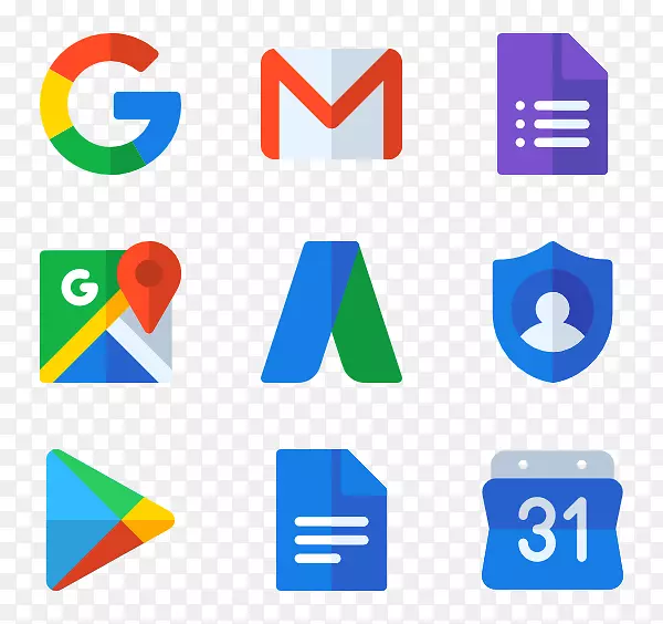 G套件谷歌徽标电脑图标-媒体标志