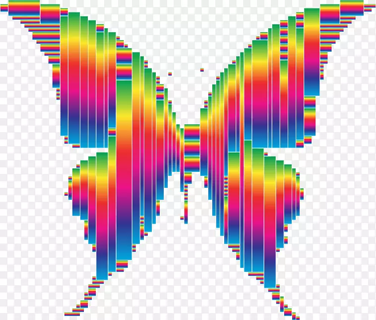 蝴蝶现代艺术-创造性抽象绘画