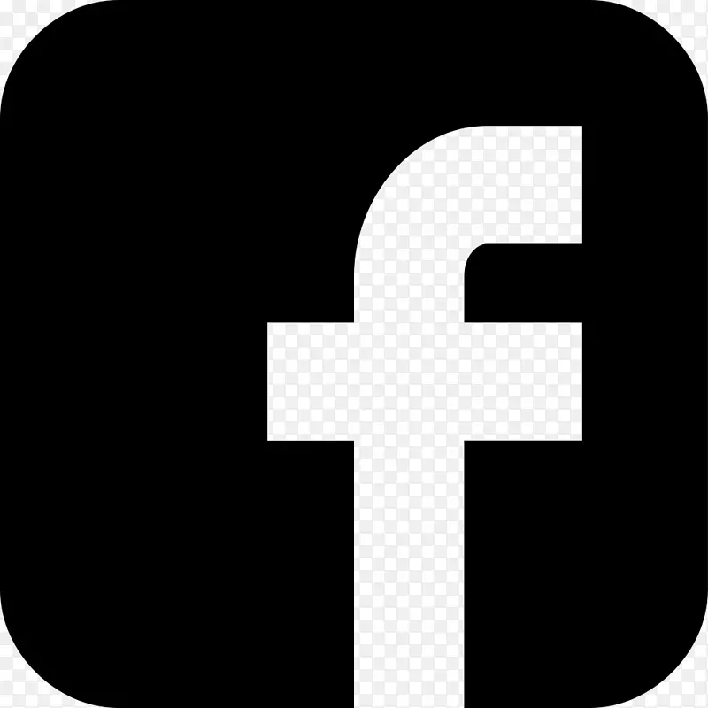 电脑图标标志facebook-黑白简约