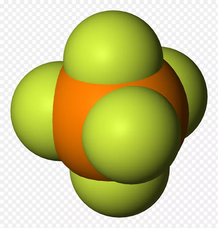五氟化磷三角双锥分子几何构型.三维