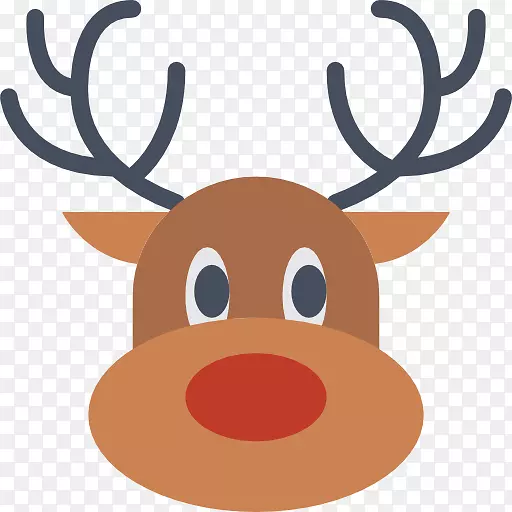 贴纸驯鹿圣诞假期t恤-驯鹿PNG免费下载