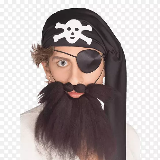胡须、海盗服装、头发-真胡子