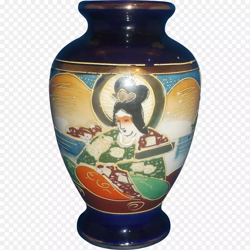 陶瓷花瓶，陶器制品.手绘樱花