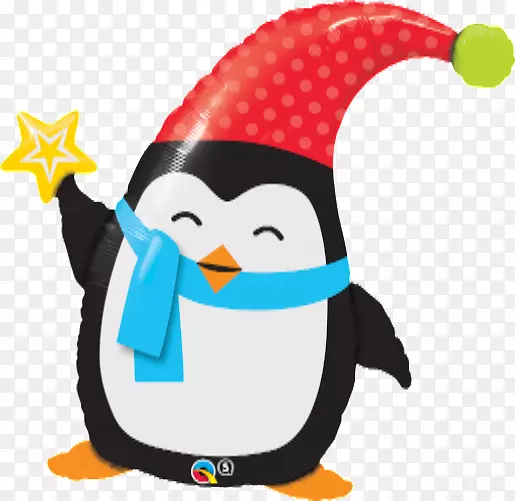 气球圣诞装饰派对圣诞老人-企鹅圣诞
