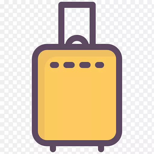 飞行旅行行李箱行李计算机图标行李箱剪贴件