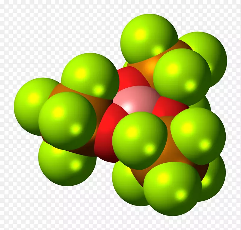 三氟化硼分子化学元素分子几何-黄红色