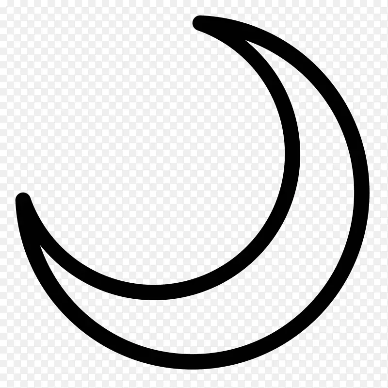 月相计算机图标符号新月-新月