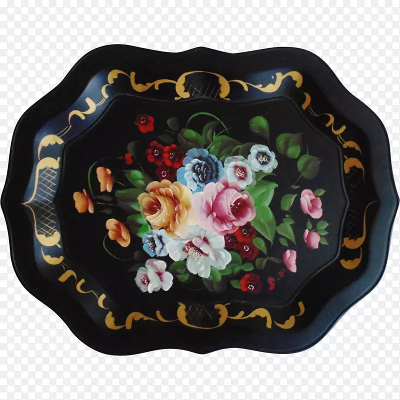 托盘餐具陶器.复古手绘