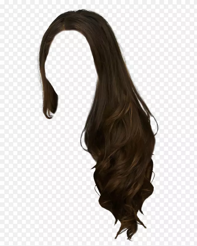发型女性剪贴画-假发