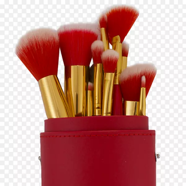 化妆刷化妆品胭脂基础-红色刷子