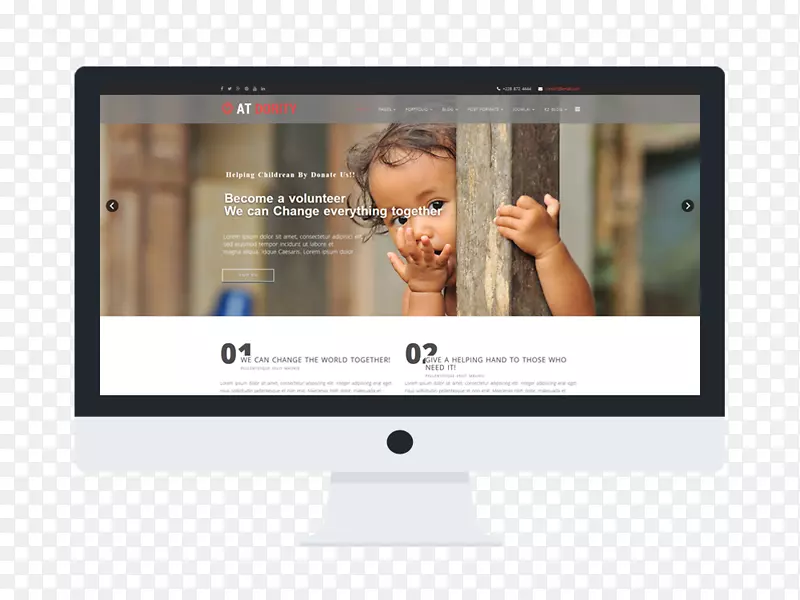 响应式网页设计网页模版Joomla-非牟利机构
