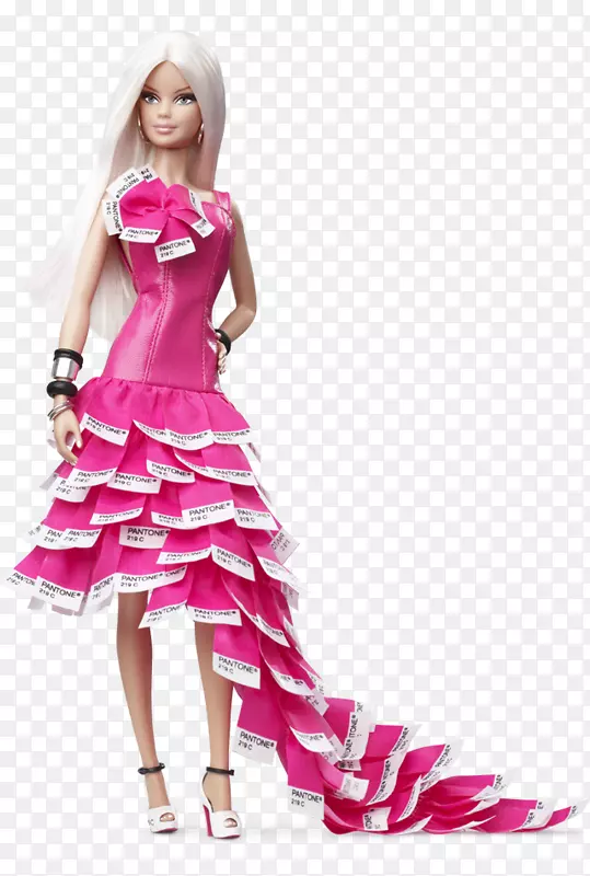 法国芭比娃娃潘通娃娃粉色时尚