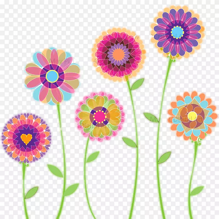 插花艺术-向日葵水彩画