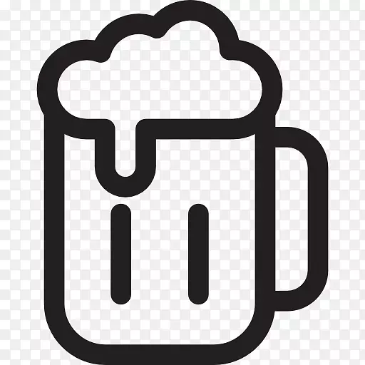 啤酒杯鸡尾酒酒类饮料电脑图标.杯子