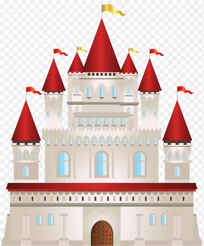 建筑摄影剪贴画-粉红城堡