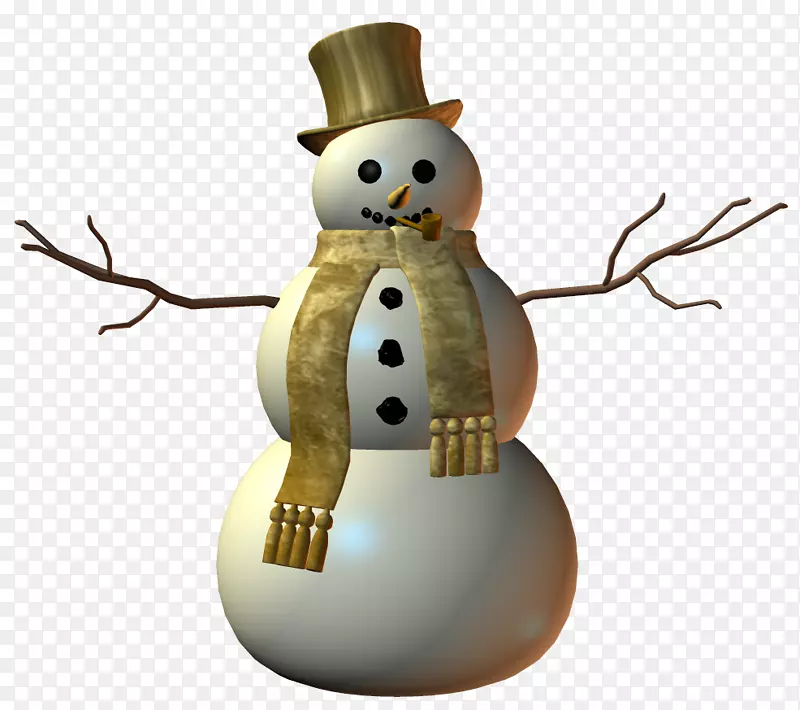 雪人圣诞装饰品-3D装饰