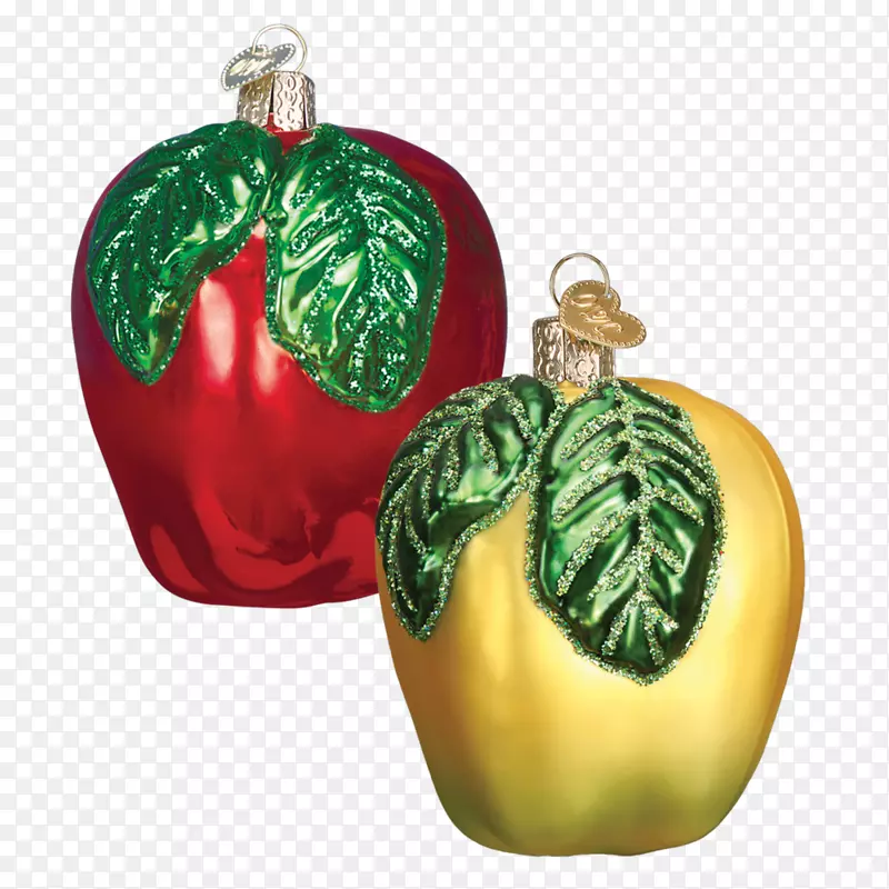 圣诞装饰品圣诞老人圣诞树圣诞晚餐手绘3D水果