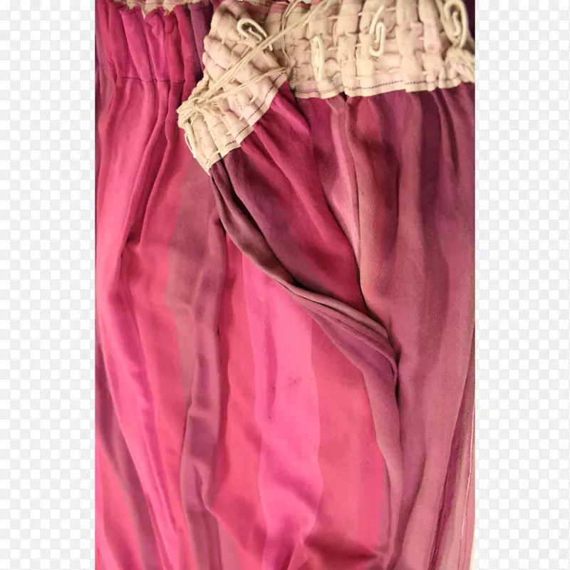 品红丝绸缎子朱红肩粉色窗帘
