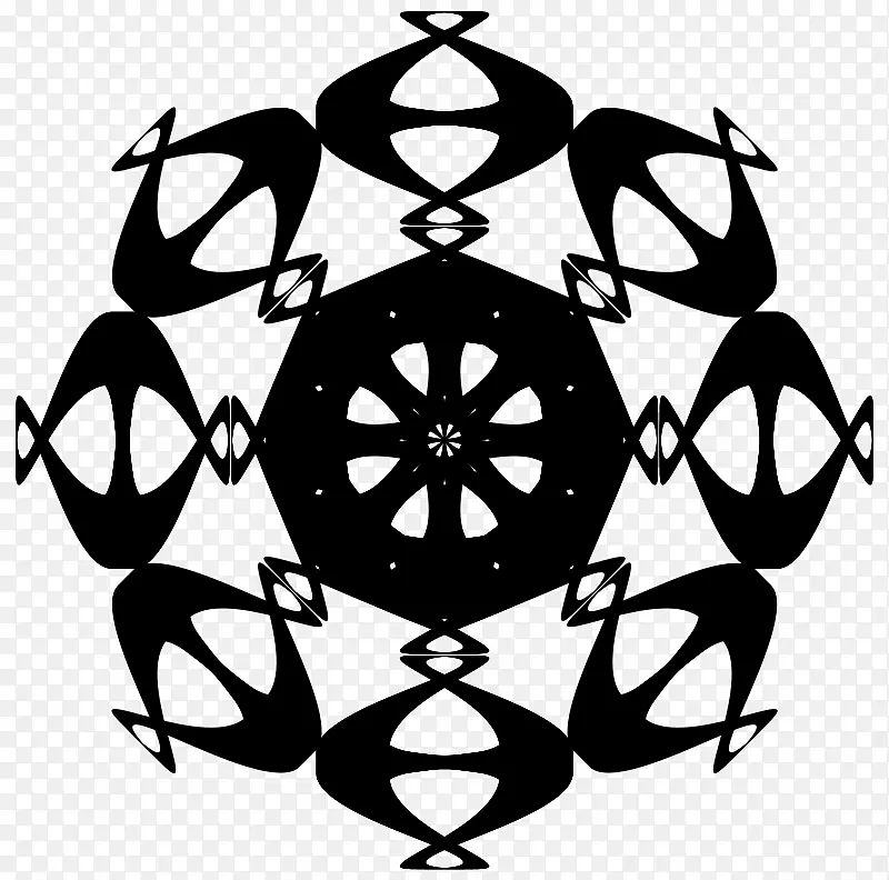 对称几何主题剪贴画-母题