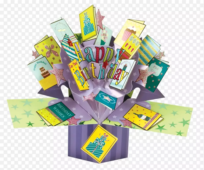 纸制贺卡和便条卡，弹出式书籍生日礼物-书写卡