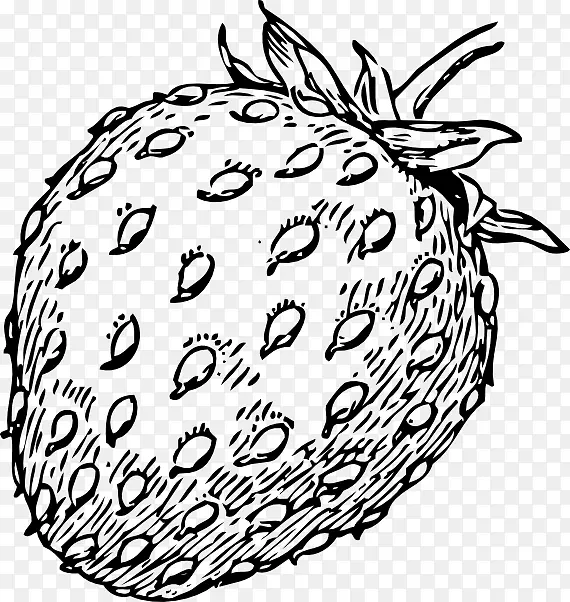 草莓派短蛋糕剪贴画-草莓树