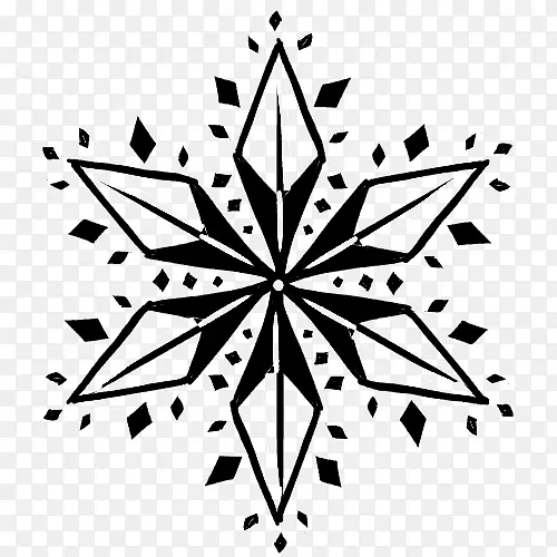 视觉艺术三角形圆圈-散落的花朵