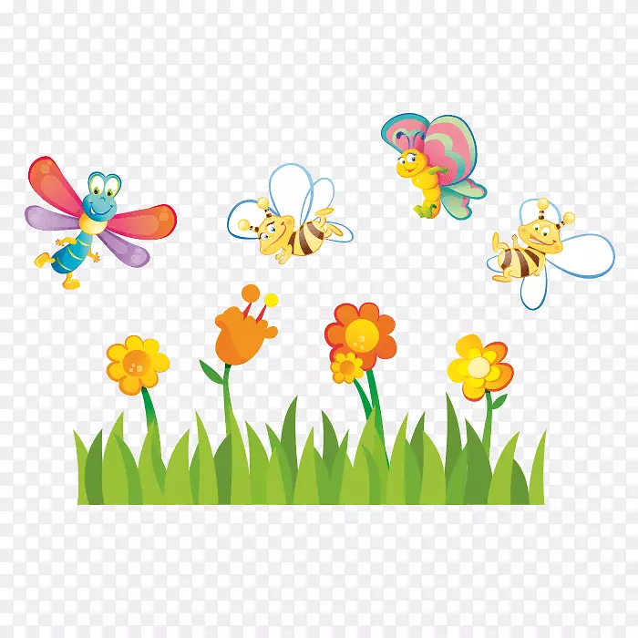 蝴蝶贴花家具昆虫-蜜蜂主题