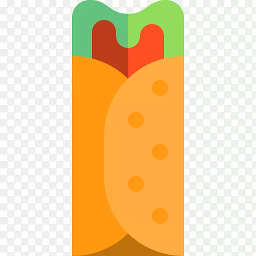 墨西哥玉米煎饼，快餐，电脑图标-PU盖餐