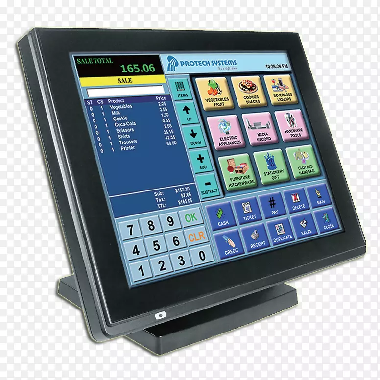 笔记本电脑销售点触摸屏显示装置面板pc-pos终端