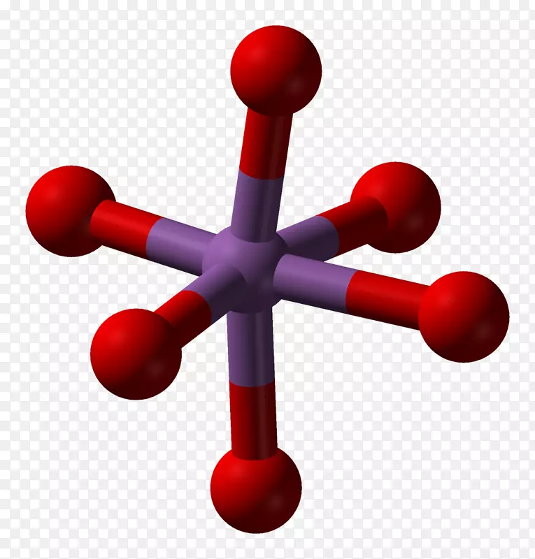 五氧化二锑球棒模型化学五氧化二磷晶体