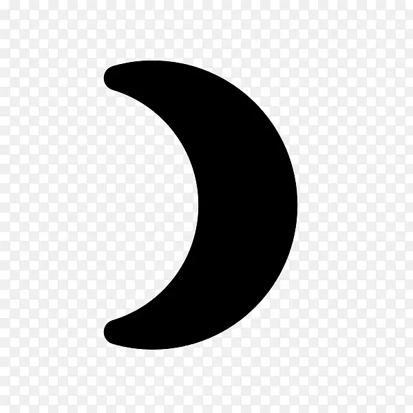 新月形标志圆圈-新月形