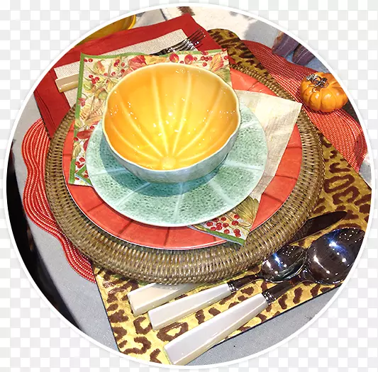 布餐巾盘子餐具放置垫子感恩材料