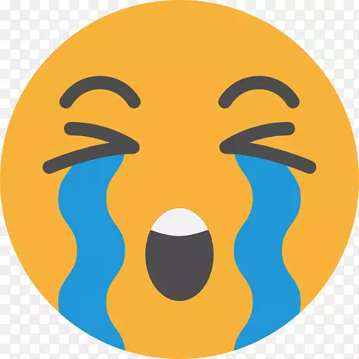 表情电脑图标脸上充满了喜悦的泪水表情符号