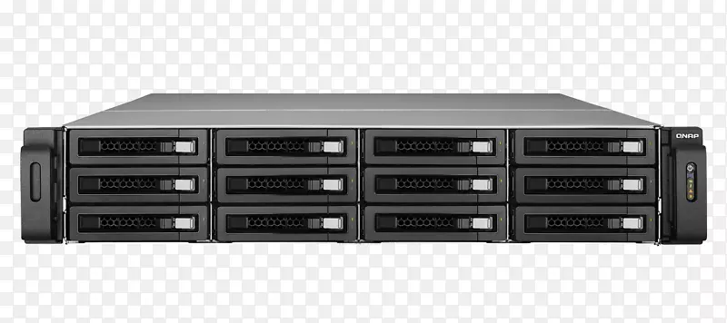 网络存储系统QNAP系统公司硬盘驱动器串行连接的scsi网络录像机.12