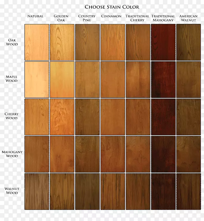 木材染色颜色图地板颜色图