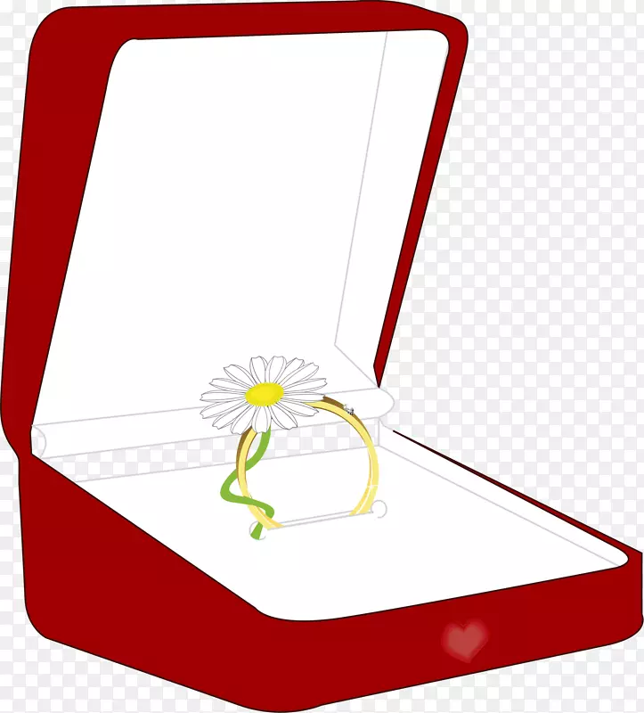 订婚戒指，结婚戒指，剪贴画.婚纱盒