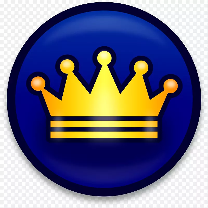 女王伊丽莎白王冠电脑图标剪贴画-金冠