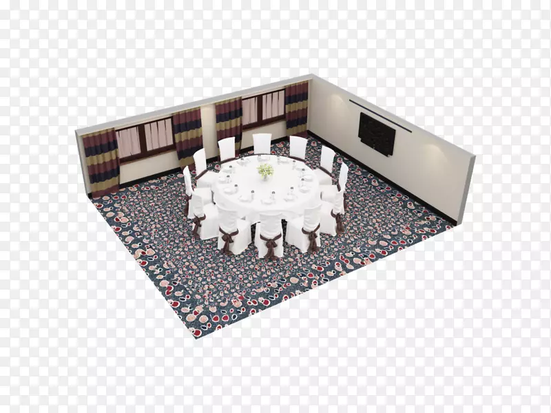 长方形会议室