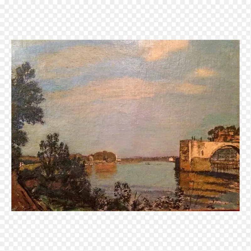 绘画景物摄影画框.古代水彩