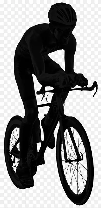赛车自行车车轮bmx自行车赛车运动员剪影