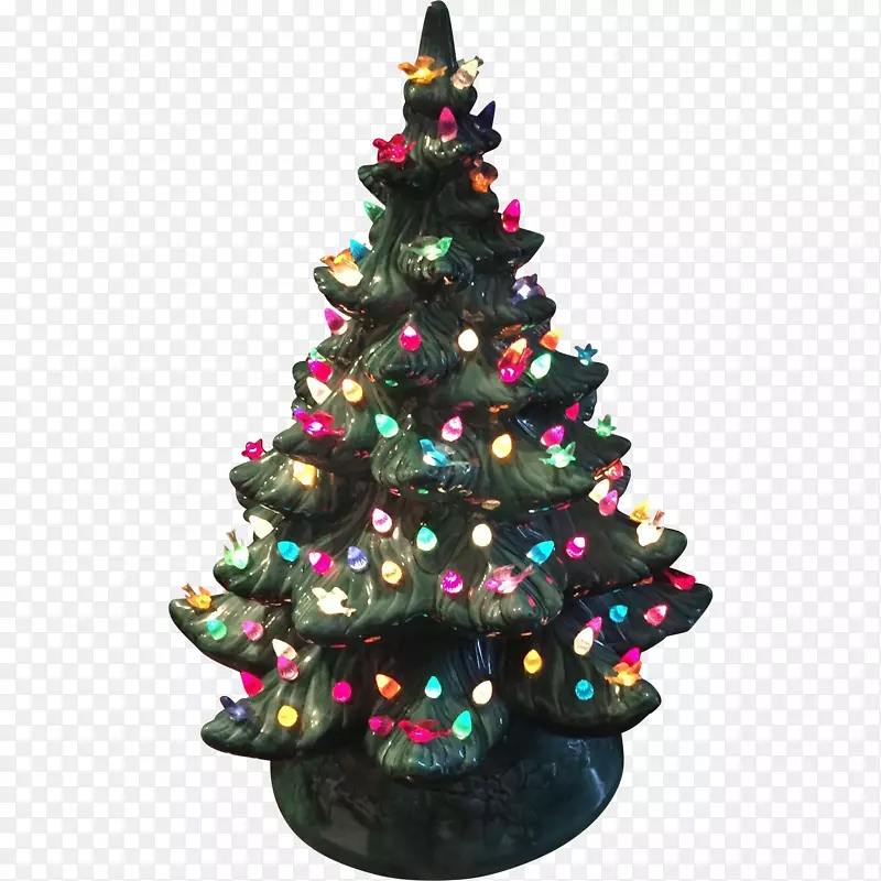云杉圣诞树，圣诞装饰品，冷杉-霓虹灯圣诞树