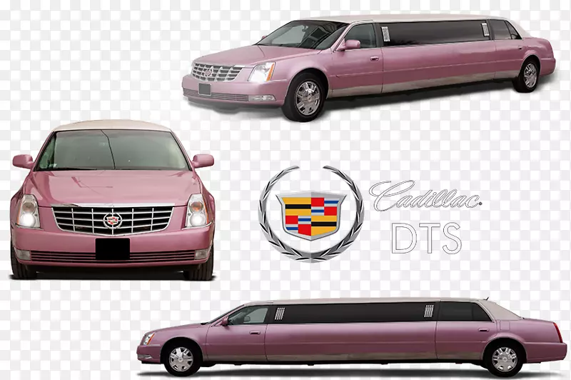 凯迪拉克DTS凯迪拉克Brougham凯迪拉克CTS-粉红色豪华轿车