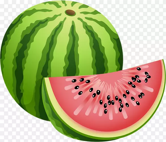 西瓜剪贴画-水中水果