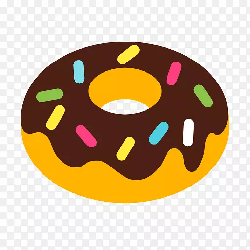 甜甜圈电脑图标食物youtube彩色图标