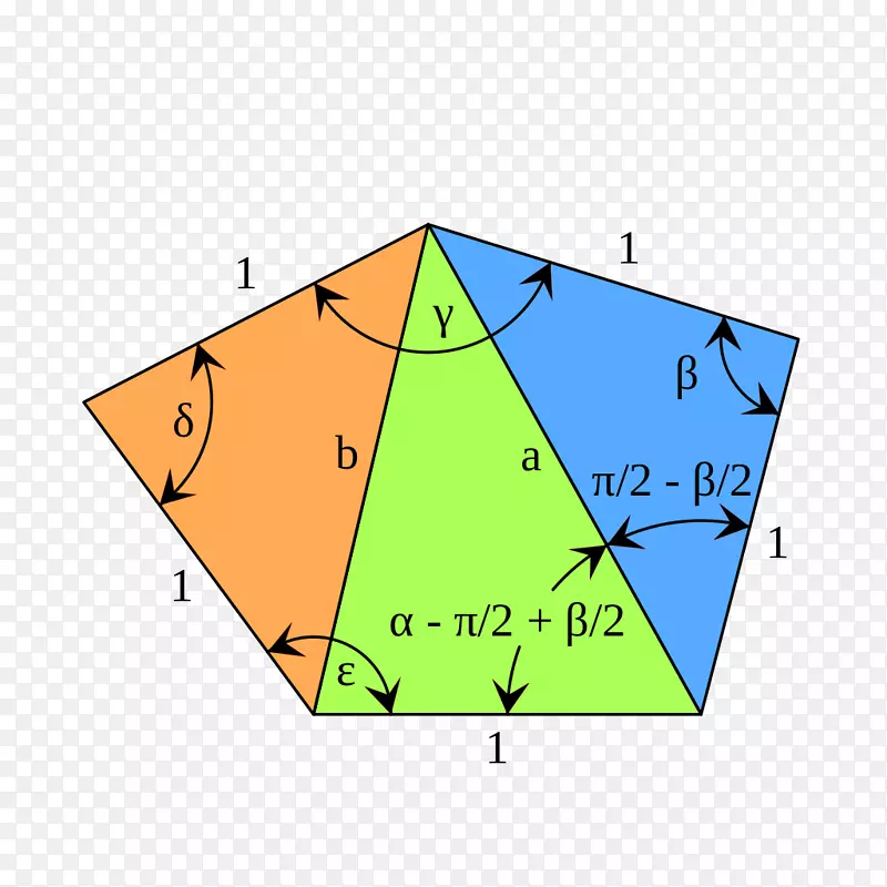 三角形等边五边形等边多边形-蓝色多边形