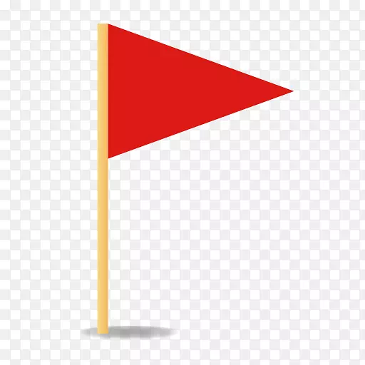 三角形矩形红三角旗