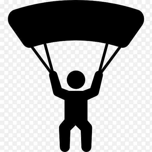 滑翔伞极限运动降落伞电脑图标滑翔伞运动
