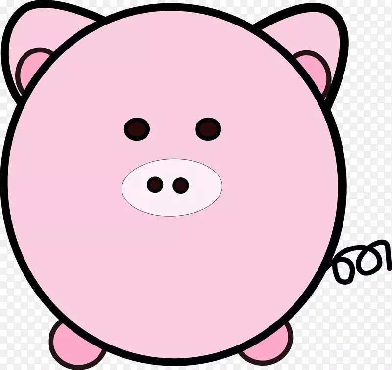 免版税猪公域剪贴画-小猪